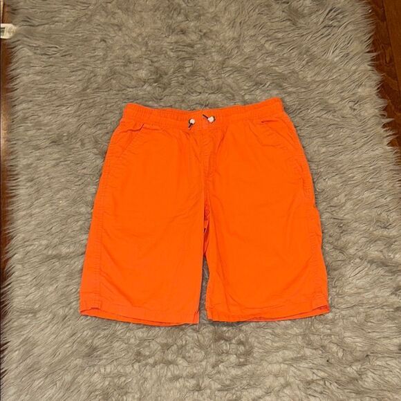 Cat and jack boys cotton bright orange pull on shorts - Picture 1 of 4